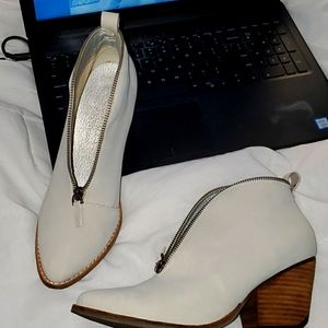 White ankle boots $30-OBO